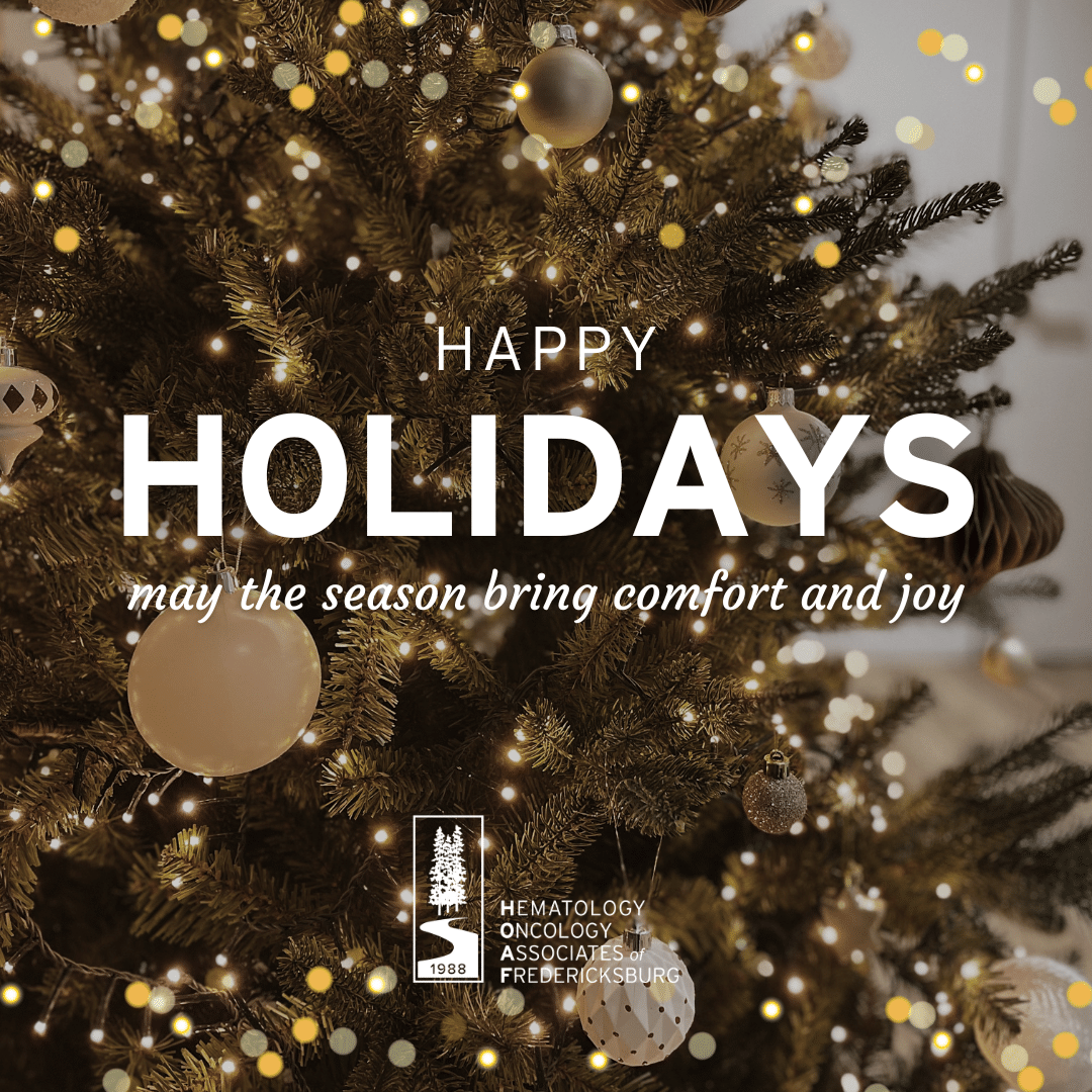 Happy holidays from hematology oncology associates of fredericksburg